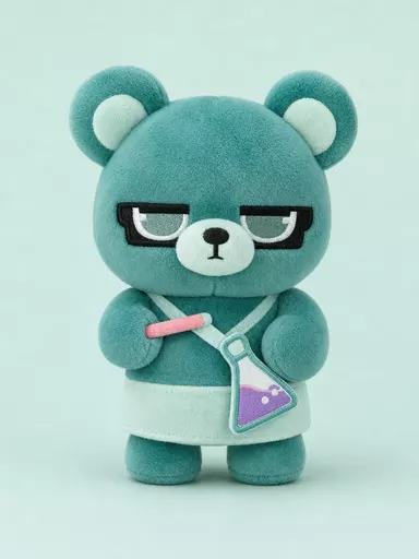 約束絶対ベアー（ESTJ）のぬいぐるみ3D画像。恋するへびべあ診断16タイプの「しっかり者くま」タイプ。