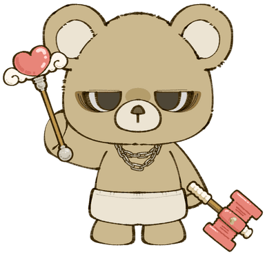 Own-Path Bear (INTP) Kuma Love Type Quiz result illustration