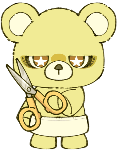 Contrary Bear (ISTP) Kuma Love Type Quiz result illustration