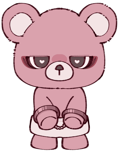 Reserved Bear (ISFP) Kuma Love Type Quiz result illustration