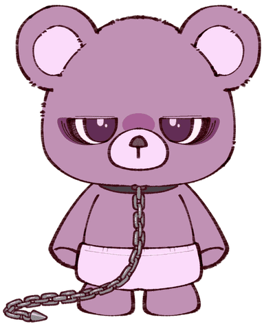 Little Devil Bear (ESTP) Kuma Love Type Quiz result illustration