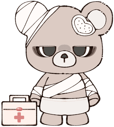 Caring Bear (ISFJ) Kuma Love Type Quiz result illustration